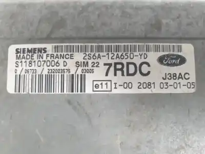 Автозапчасти б/у блок управления двигателем за ford fusion (cbk) fxja ссылки oem iam 2s6a12a650yd  s118325001