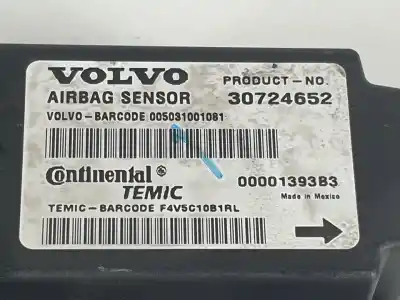 Gebrauchtes Autoersatzteil steuergerät airbag zum volvo s40 berlina d4164t oem-iam-referenzen 30724652 00001393b3 005031001081