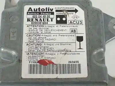 Second-hand car spare part airbag control unit for renault kangoo i (f/kc0) f8q632 oem iam references 605044900   Second-hand car spare part airbag control unit for renault kangoo i (f/kc0) f8q632 oem iam references 605044900