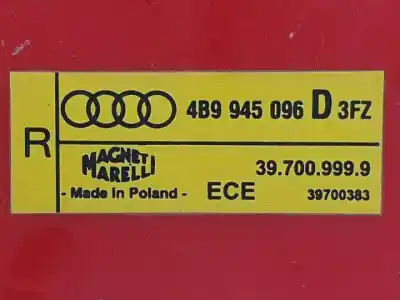 Автозапчасти б/у правый задний фонарь за audi a6 avant (4b5) ake ссылки oem iam 4b9945096d  