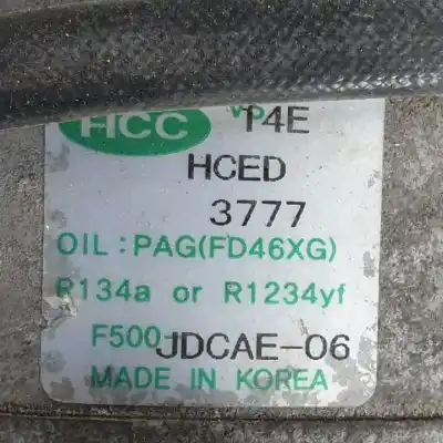 Second-hand car spare part air conditioning compressor for hyundai i30 ranchera familiar (gd) 1.4 crdi oem iam references jdcae06  