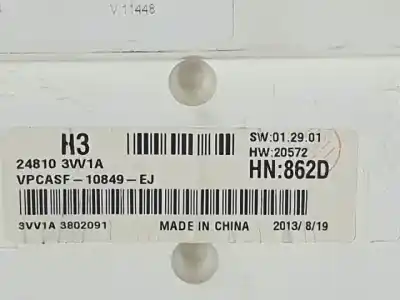 Second-hand car spare part dashboard for nissan note (e12) 1.5 dci oem iam references 248103vv1a  