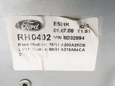 Автозапчасти б/у регулятор стекла переднего правого за ford focus lim. (cb4) kkda ссылки oem iam 7m51a203a28db  