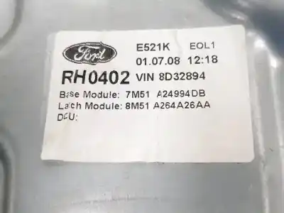 Автозапчасти б/у задний правый стеклорегулятор за ford focus lim. (cb4) kkda ссылки oem iam 7m51a24994db  