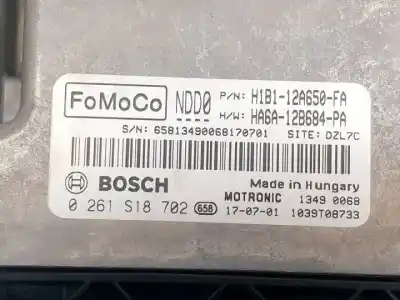 Second-hand car spare part ecu engine control for ford fiesta (ce1) sfjk oem iam references h1b112a650fa  0261s18702