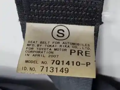 Second-hand car spare part front right seat belt for toyota rav 4 (a3) 2adfhv oem iam references 7q1410p  
