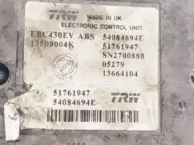 Peça sobressalente para automóvel em segunda mão abs por lancia ypsilon (101) 188a9000 referências oem iam 51761947  