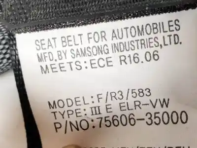 Автозапчасти б/у задний левый ремень безопасности за ssangyong tivoli 173910 ссылки oem iam 7560635000  