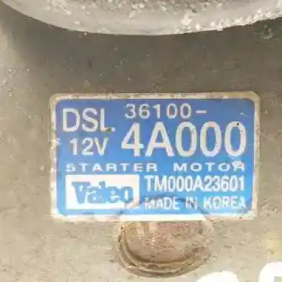 Second-hand car spare part starter motor for kia sorento (bl) d4cb oem iam references 361004a000  