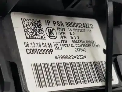 Автозапчастина б/у управління світлом для citroen ds5 2.0 hdi fap cat (rh02 / dw10cted4) посилання на oem iam 98000242zd  