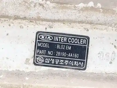 Peça sobressalente para automóvel em segunda mão intercooler por kia sorento (bl) d4cb referências oem iam 281904a160  