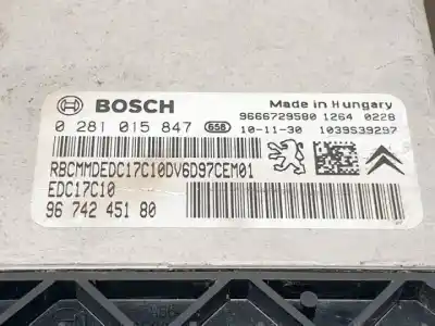 Автозапчасти б/у блок управления двигателем за citroen c3 picasso 9h06 ссылки oem iam 0281015287  9666729580