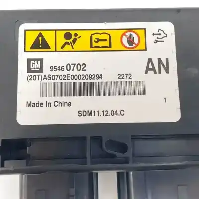 Автозапчастина б/у блок управління подушками безпеки для opel antara z22d1 посилання на oem iam 95460702  