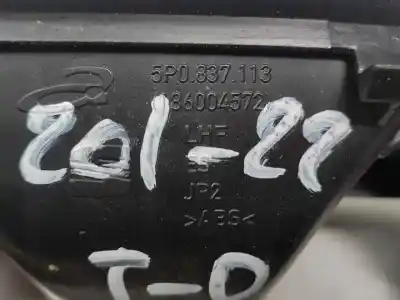 Автозапчастина б/у ліва задня внутрішня ручка для seat leon (1p1) bxe посилання на oem iam 5p0837113  5p0035411 Автозапчастина б/у ліва задня внутрішня ручка для seat leon (1p1) bxe посилання на oem iam 5p0837113  5p0035411