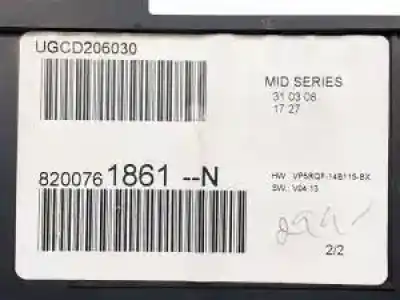 Peça sobressalente para automóvel em segunda mão quadrante por renault clio iii k9k768 referências oem iam 8200761861n  