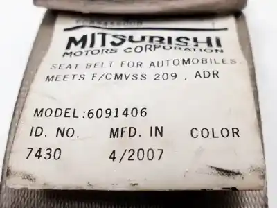 Автозапчастина б/у передній правий ремін безпеки для mitsubishi outlander (cw0) bsy посилання на oem iam 6091406  0435095