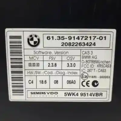 Second-hand car spare part electronic module for bmw x6 (e71, e72) xdrive 50 i oem iam references 6135914721701  