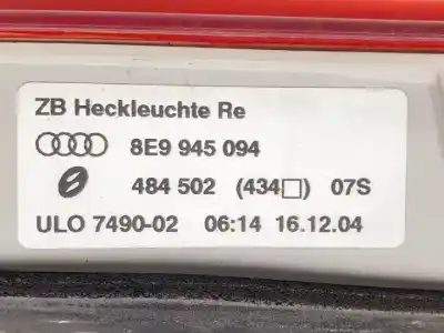 Автозапчасти б/у внутренний правый задний фонарь за audi a4 avant (8e) bgb ссылки oem iam 8e9945094  