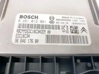 Автозапчасти б/у блок управления двигателем за citroen c4 picasso i monospace (ud_) 2.0 hdi 138 ссылки oem iam 0281012981  9653958980