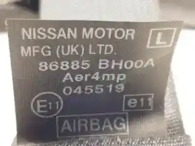 Peça sobressalente para automóvel em segunda mão cinto de segurança dianteiro esquerdo por nissan note (e11e) cr14de referências oem iam 86885bh00a  
