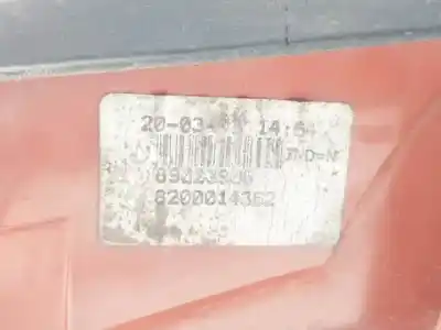 Автозапчастина б/у внутрішній лівий задній ліхар для renault vel satis (bj0) p9x701 посилання на oem iam 8200014362  89021293