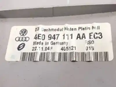 Автозапчасти б/у внутренний свет за audi a8 (4e2) asb ссылки oem iam 4e0947111aa  