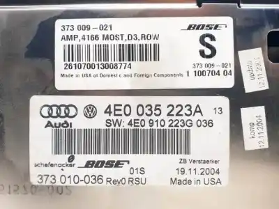 Автозапчастина б/у електронний модуль для audi a8 (4e2) asb посилання на oem iam 4e0035223a  373010036