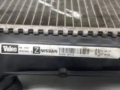 Peça sobressalente para automóvel em segunda mão radiador de água por nissan note (e11e) k9k276 referências oem iam 21410bc510  