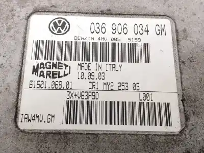 Pezzo di ricambio per auto di seconda mano centralina motore per seat ibiza (6l1) stella riferimenti oem iam 036906034gm 4mv0055159 6160106801