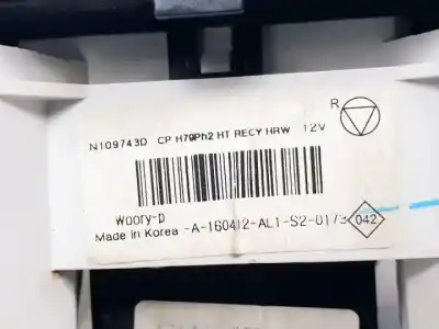 Second-hand car spare part heating / air conditioning control panel for dacia duster k9k666 oem iam references n109743d  