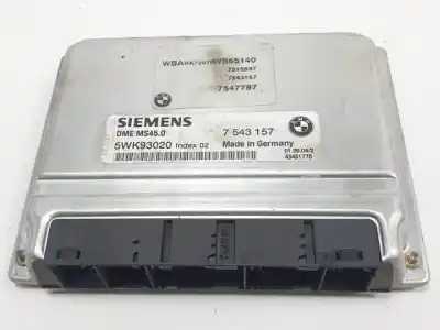 Peça sobressalente para automóvel em segunda mão centralina de motor uce por bmw x3 (e83) m54b25 referências oem iam 7543157