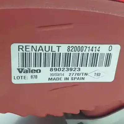 Pezzo di ricambio per auto di seconda mano luci posteriori destra per renault clio ii fase ii (b/cb0) k9k704 riferimenti oem iam 8200071414  