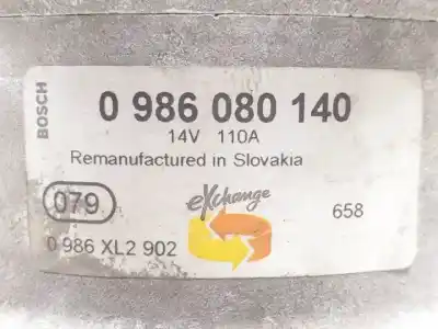 Автозапчасти б/у генератор за renault clio ii fase ii (b/cb0) k9k704 ссылки oem iam 0986080140  
