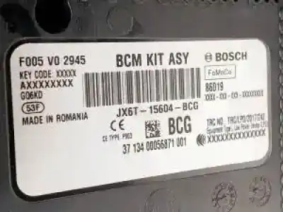 Second-hand car spare part fuse box unit for ford focus ztda oem iam references jx6t15604bcg  