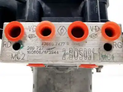 Peça sobressalente para automóvel em segunda mão abs por dacia duster k9k666 referências oem iam 476607477r  0265956403