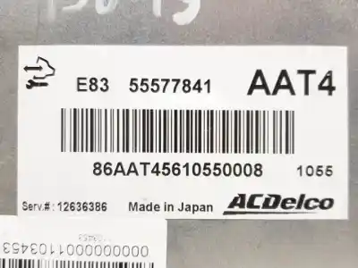 Автозапчасти б/у блок управления двигателем за opel corsa d a14xer ссылки oem iam 55577841  