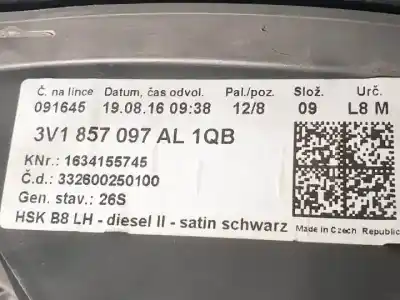 Автозапчастина б/у бардачок для skoda superb (3v3) crlb посилання на oem iam 3v1857097al  