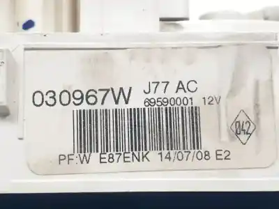 Peça sobressalente para automóvel em segunda mão comando de sofagem (chauffage / ar condicionado)  por renault clio iii k9k768 referências oem iam 69597003  
