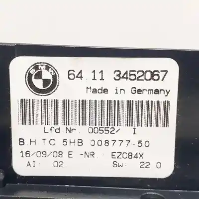 Peça sobressalente para automóvel em segunda mão comando de sofagem (chauffage / ar condicionado) por bmw x3 (e83) xdrive 20d edition exclusive referências oem iam 64113452067  5hb00877750