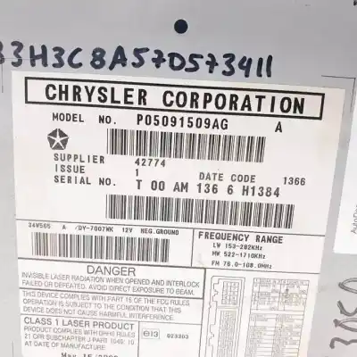 Second-hand car spare part audio system / radio cd for dodge caliber (pm) bsy oem iam references p05091509ag  
