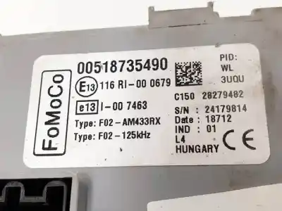 Автозапчастина б/у реле/запоперівник для ford ka (ccu) 169a4000 посилання на oem iam 00518735490  24179814