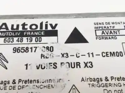 Автозапчасти б/у блок управления подушками безопасности за citroen c5 break 9hz ссылки oem iam 9658177080  