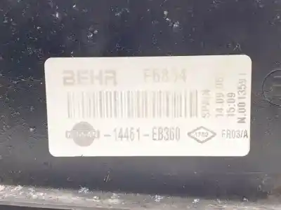 Second-hand car spare part intercooler for nissan navara pick-up (d40m) yd25ddti oem iam references 14461eb360  