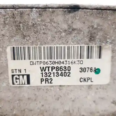 Pezzo di ricambio per auto di seconda mano intercooler per opel zafira b d-z19dt riferimenti oem iam 13213402  