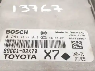 Автозапчастина б/у ебу контролер двигуна для toyota auris (_e15_) 2.0 d-4d (ade150_) посилання на oem iam 0281016911  