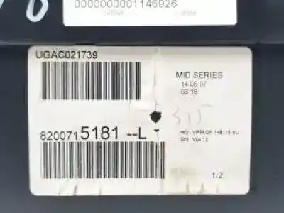 Peça sobressalente para automóvel em segunda mão quadrante por renault clio iii d4f740 referências oem iam 8200715181l  
