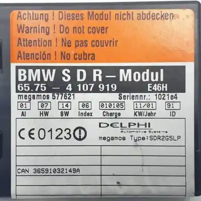Second-hand car spare part electronic module for bmw serie 3 cabrio (e46) m54256s5 oem iam references 65754107919  