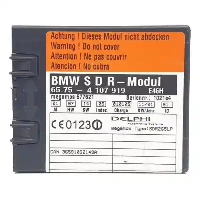 Second-hand car spare part electronic module for bmw serie 3 cabrio (e46) m54256s5 oem iam references 65754107919  