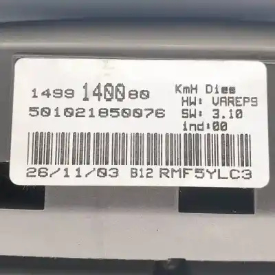 Peça sobressalente para automóvel em segunda mão quadrante por citroen c8 2.2 hdi fap cat (4hw) referências oem iam 501021850076  rmf5ylc3
