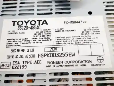 Автозапчастина б/у аудіо система / радіо cd для lexus rx (mcu/gsu/mhu3) g/3mz-fe посилання на oem iam 8612048540  